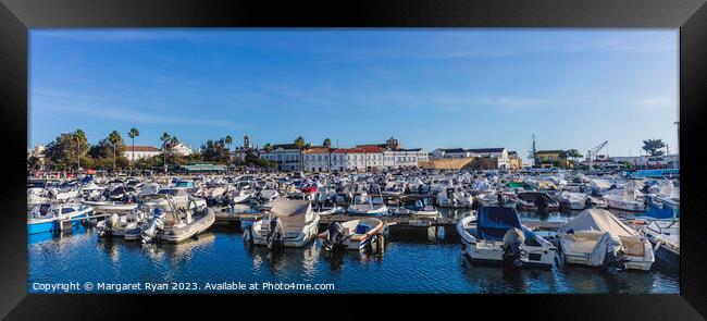 Serene Beauty of Faro's Marina Framed Print by Margaret Ryan