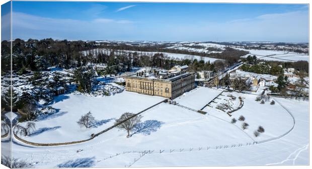 Wentworth Castle Winter Canvas Print by Apollo Aerial Photography
