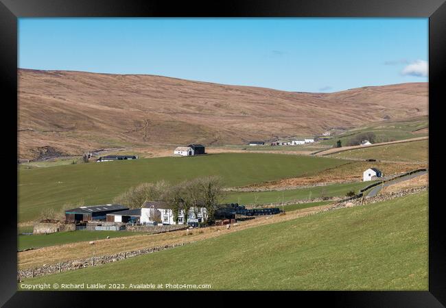 Four Harwood Farms, Upper Teesdale Framed Print by Richard Laidler