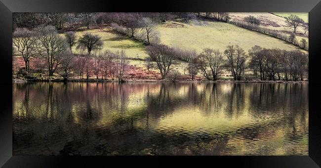 Elan Valley reservoir  Framed Print by Leighton Collins