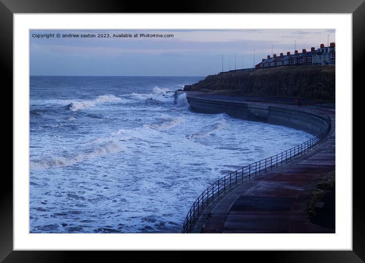 SEA TIME Framed Mounted Print by andrew saxton