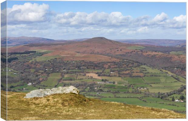 Sugarloaf Mountain in South Wales Canvas Print by Leighton Collins