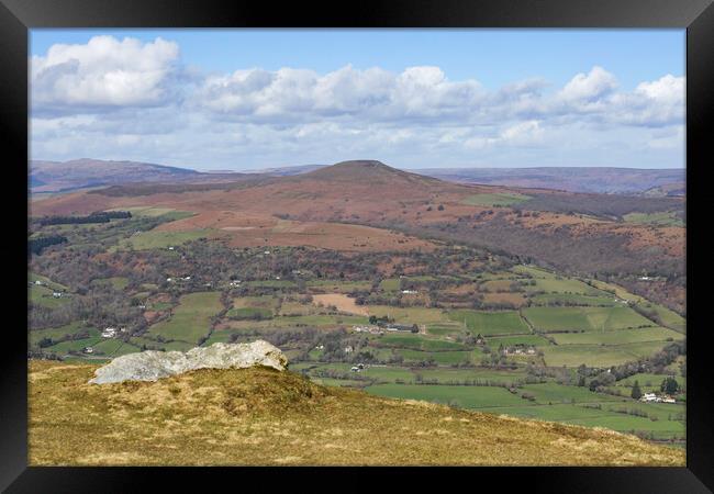 Sugarloaf Mountain in South Wales Framed Print by Leighton Collins