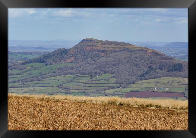 Skirrid mountain in Abergavenny Framed Print by Leighton Collins