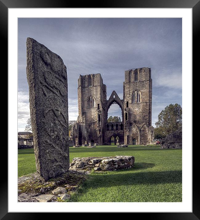 Elgin Cathedral Framed Mounted Print by Wayne Molyneux