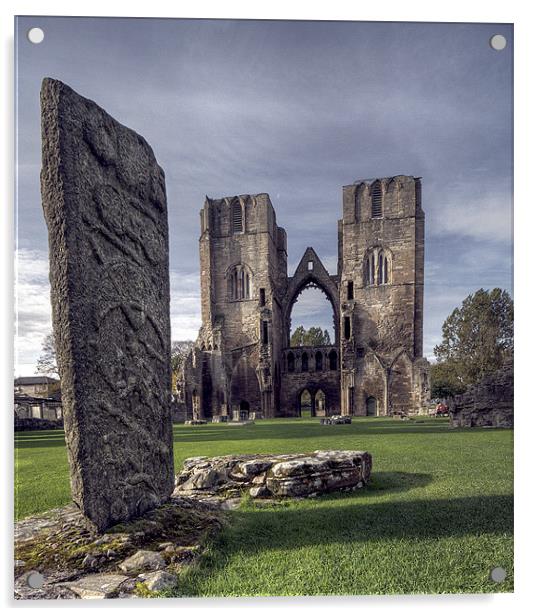 Elgin Cathedral Acrylic by Wayne Molyneux