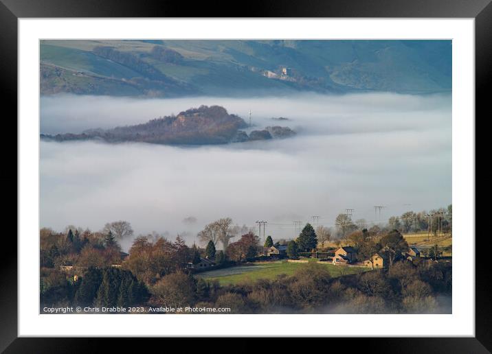 Thornhill temperature inversion Framed Mounted Print by Chris Drabble