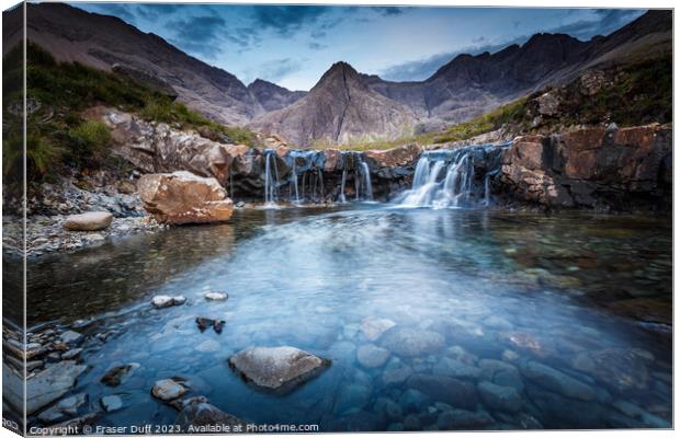 Blue Hour at the Fairy Pools, Isle of Skye Canvas Print by Fraser Duff