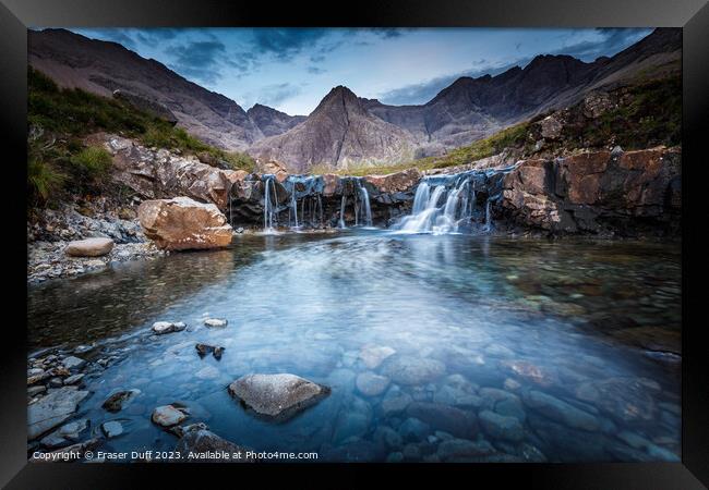 Blue Hour at the Fairy Pools, Isle of Skye Framed Print by Fraser Duff