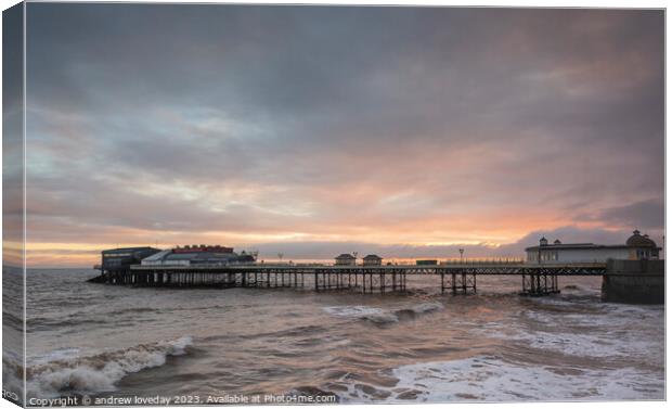 Cromer Dawn Canvas Print by andrew loveday