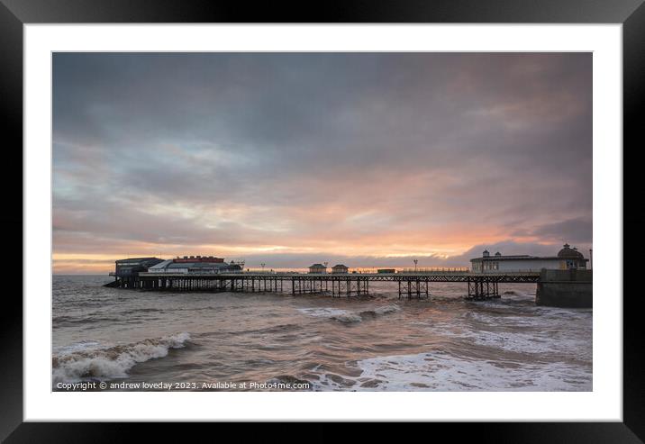 Cromer Dawn Framed Mounted Print by andrew loveday
