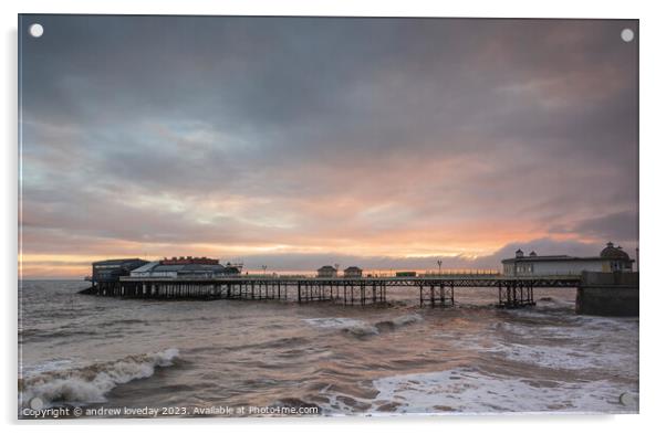 Cromer Dawn Acrylic by andrew loveday