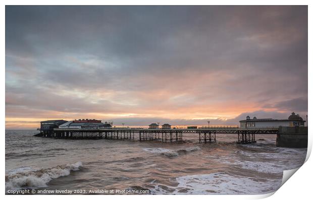 Cromer Dawn Print by andrew loveday