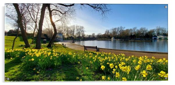 Stanley Park, Spring Acrylic by Michele Davis