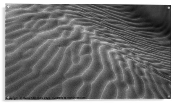 Abstract Sand Acrylic by Owen Edmonds