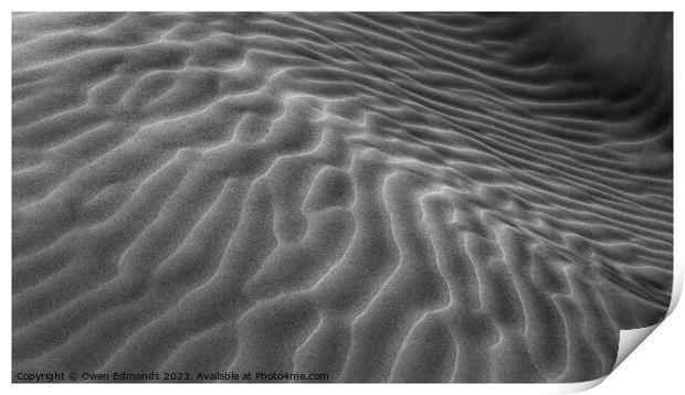 Abstract Sand Print by Owen Edmonds