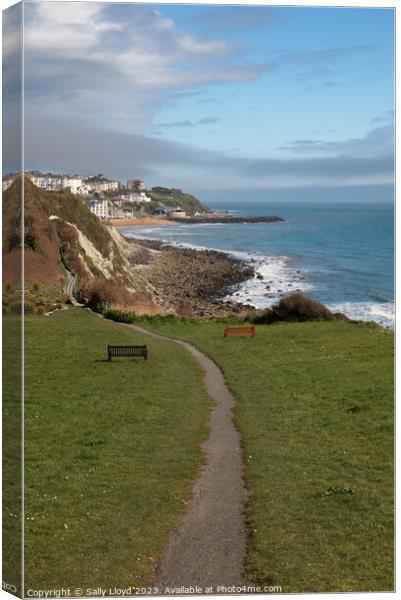 A Breathtaking Spring Walk on the Isle of Wight Canvas Print by Sally Lloyd