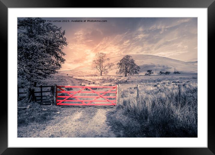 Pendle hill lancashire Framed Mounted Print by Derrick Fox Lomax