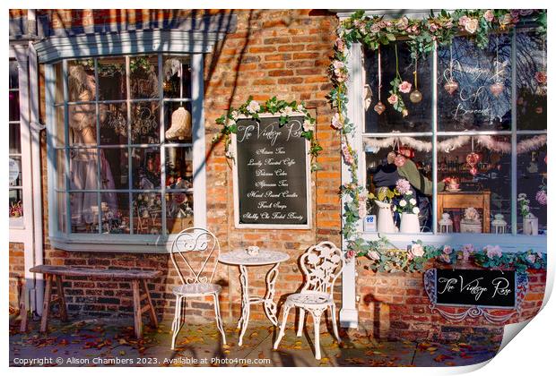 York Cafe Print by Alison Chambers