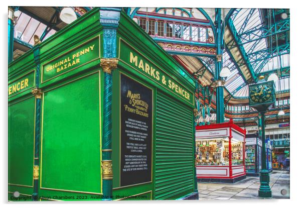 Leeds Kirkgate Market Acrylic by Alison Chambers