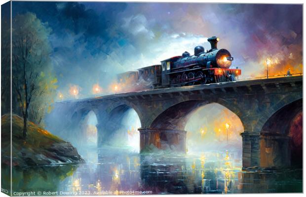 Steam Over Water Canvas Print by Robert Deering
