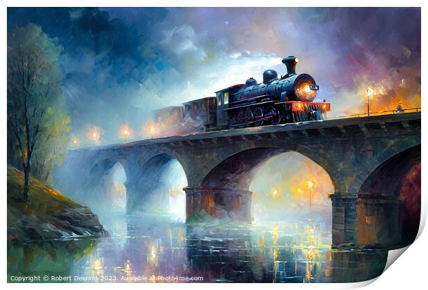 Steam Over Water Print by Robert Deering