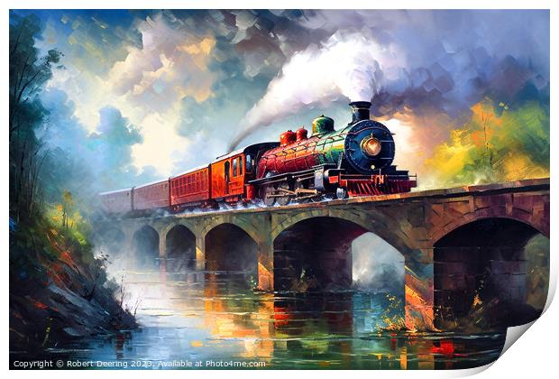 Thunder On The Bridge Print by Robert Deering