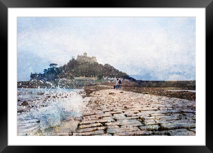 St Michael's Mount, Cornwall, Splash Framed Mounted Print by Jean Gill
