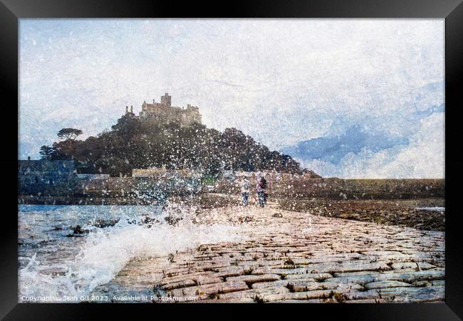 St Michael's Mount Splash 1 Framed Print by Jean Gill