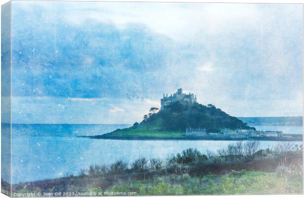 St Michaels Mount in the Blue Hour Canvas Print by Jean Gill