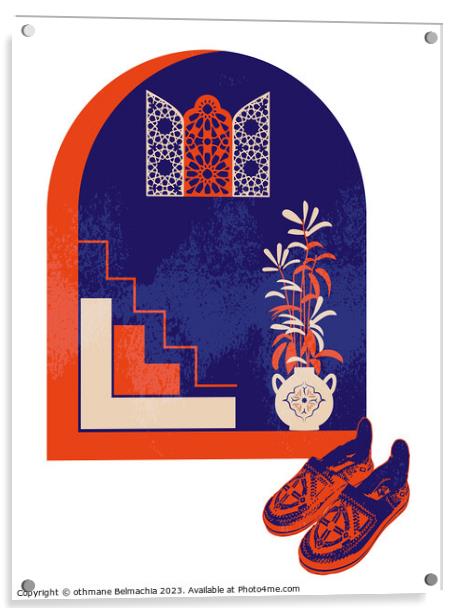 Geometric Islamic Pattern arabesque shapes Acrylic by othmane Belmachia