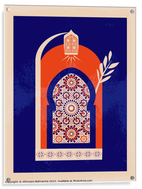 Geometric Islamic Pattern arabesque shapes Acrylic by othmane Belmachia