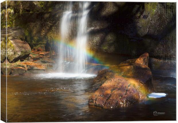 Rainbow Falls  Canvas Print by Anthony McGeever