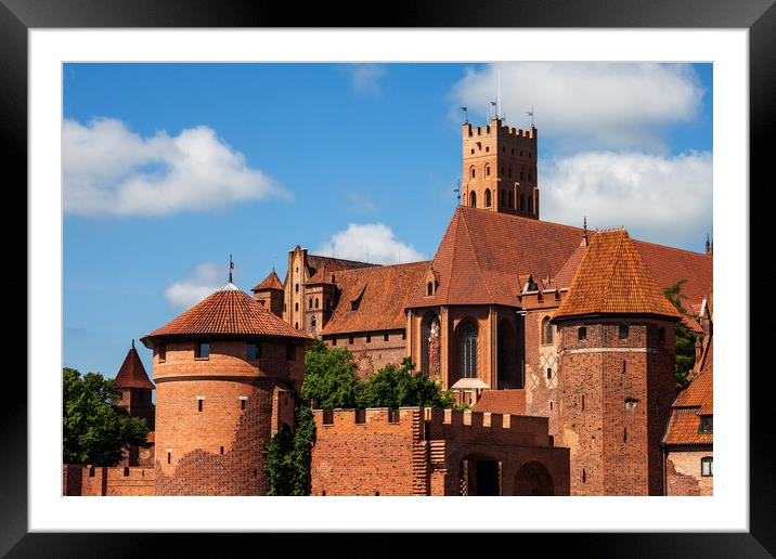The Malbork Castle in Poland Framed Mounted Print by Artur Bogacki