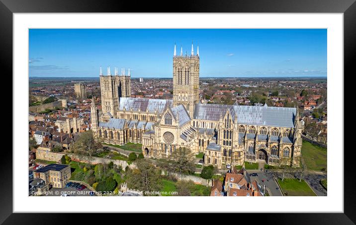 Lincoln Cathedral Framed Mounted Print by GEOFF GRIFFITHS