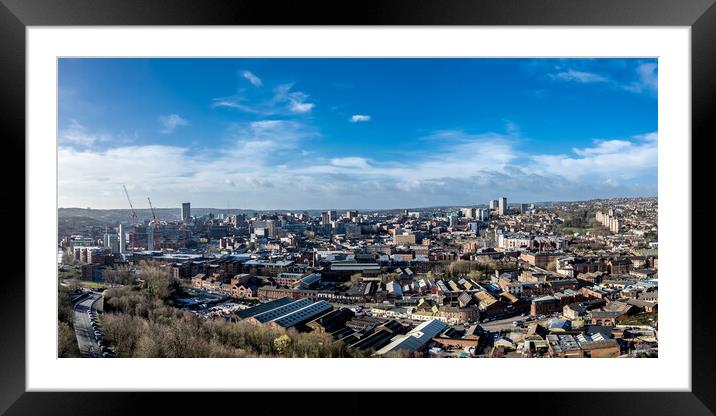 The Steel City Framed Mounted Print by Apollo Aerial Photography
