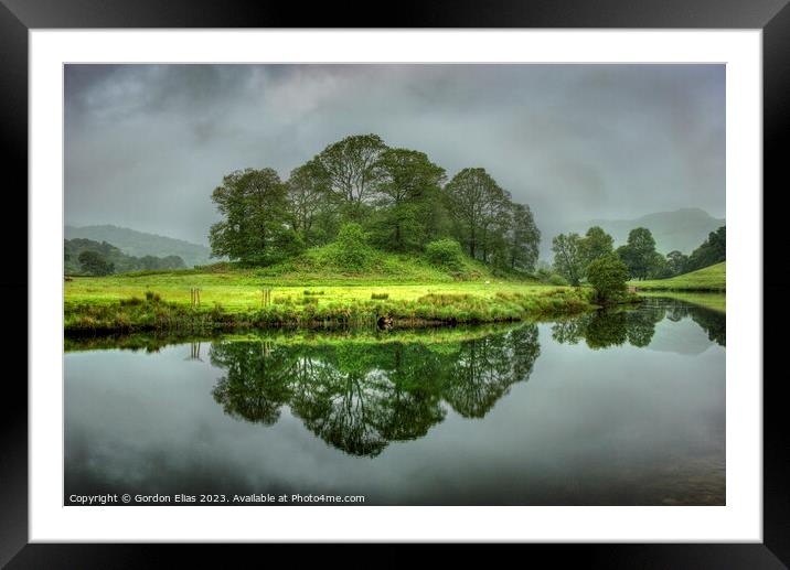Captivating Elterwater in the Lake District Framed Mounted Print by Gordon Elias
