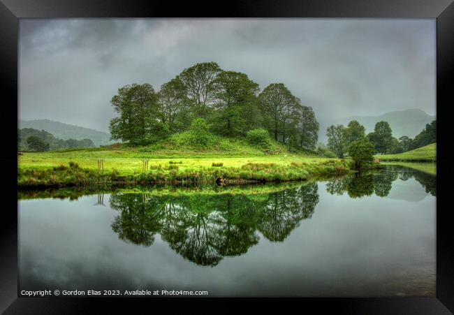 Captivating Elterwater in the Lake District Framed Print by Gordon Elias