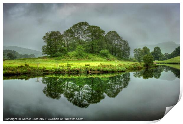 Captivating Elterwater in the Lake District Print by Gordon Elias