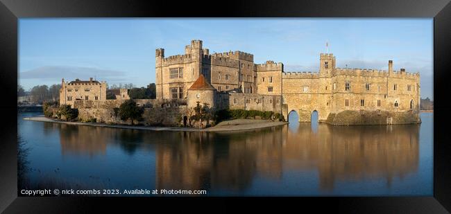 Leeds Castle Pano Framed Print by nick coombs