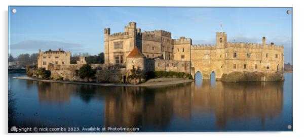 Leeds Castle Pano Acrylic by nick coombs