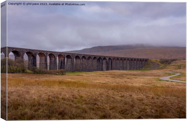 Ribblehead Viaduct Canvas Print by phil pace