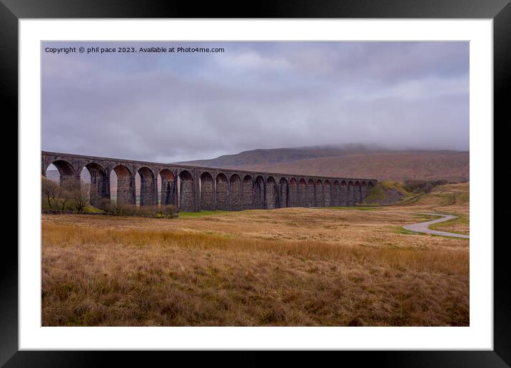 Ribblehead Viaduct Framed Mounted Print by phil pace