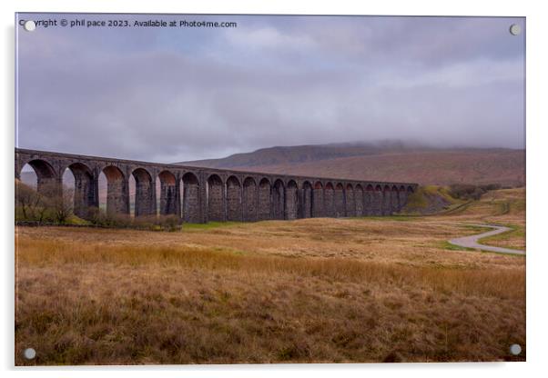 Ribblehead Viaduct Acrylic by phil pace