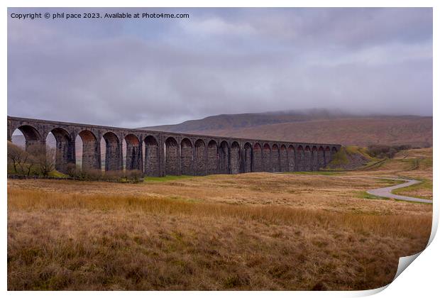Ribblehead Viaduct Print by phil pace