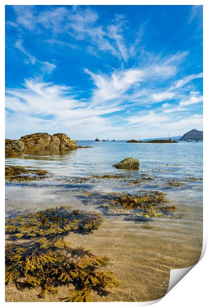 The Enchanting Beauty of Porthdinllaen Bay Print by Tim Hill
