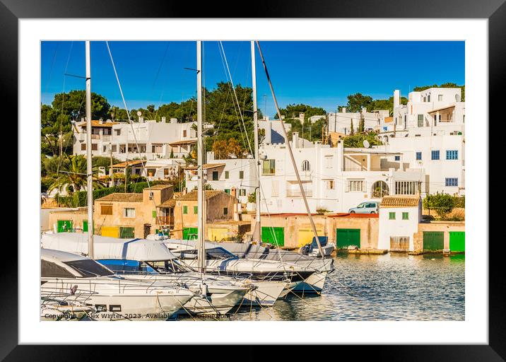 Cala D'Or Spain. Mediterranean Paradise Framed Mounted Print by Alex Winter