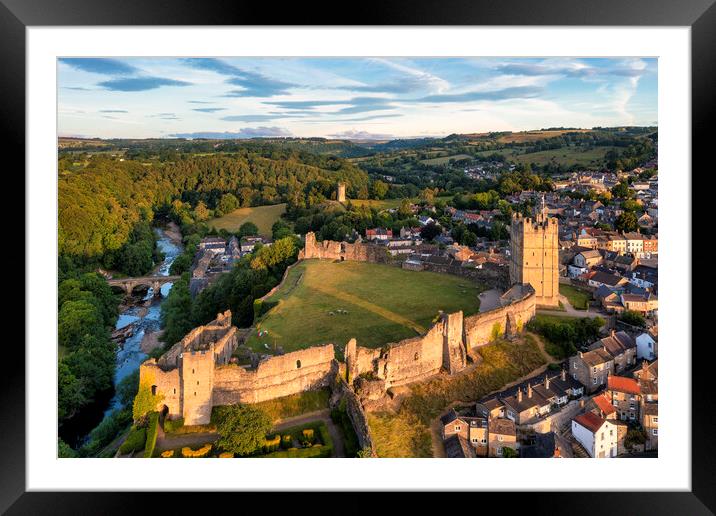 Richmond Castle North Yorkshire Framed Mounted Print by Tim Hill