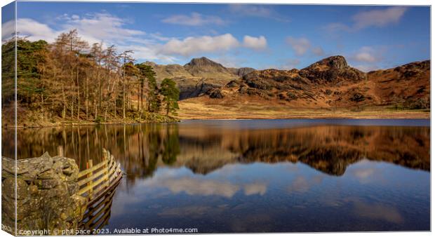 Blea Tarn Canvas Print by phil pace
