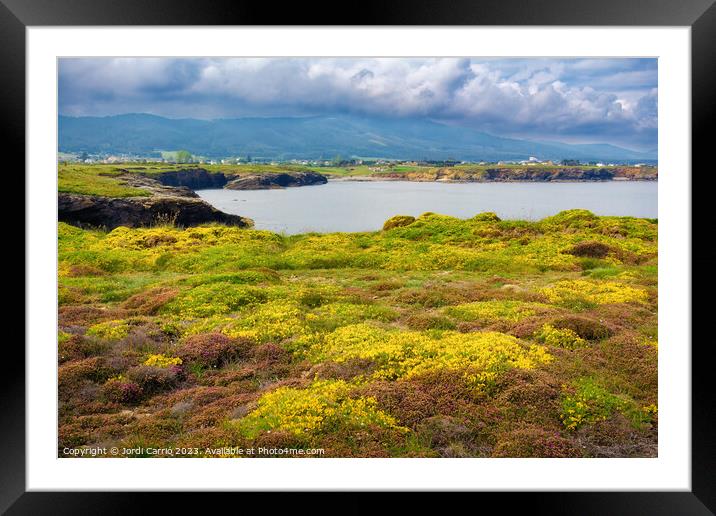 Beautiful coast of Meireros - Advanced natural editing Framed Mounted Print by Jordi Carrio